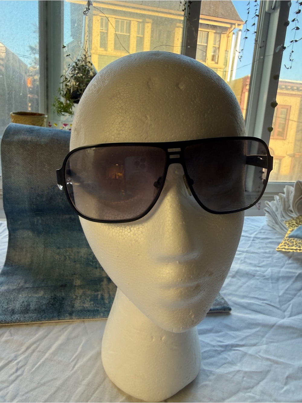 John Varvatos Titanium Aviator Sunglasses V739 Black | Made in Japan